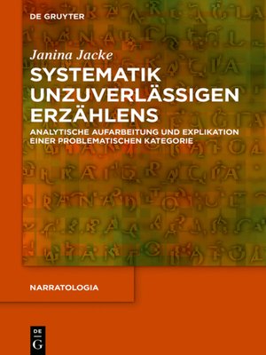 cover image of Systematik unzuverlässigen Erzählens